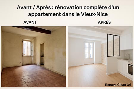 rénovation complète d un appartement dans le Vieux Nice